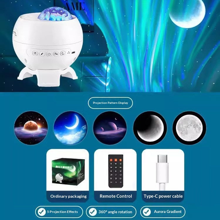 Northern Lights Starry Sky Projector, All-Over-Star Night Light For The Bedroom