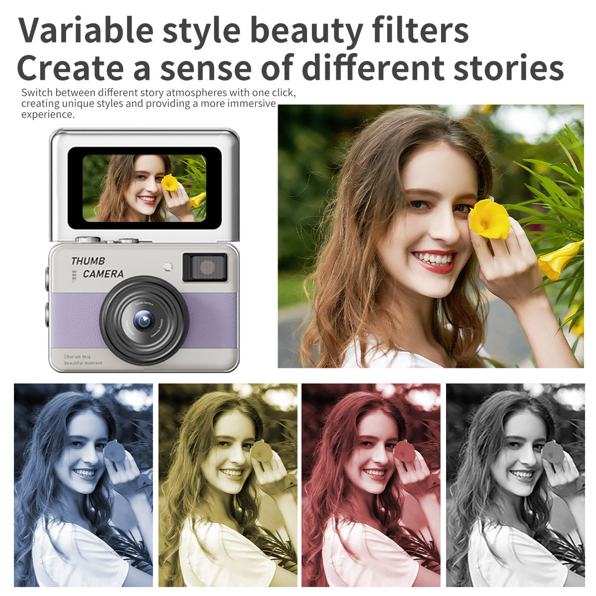 1080P HD Flip Mini Thumb Camera