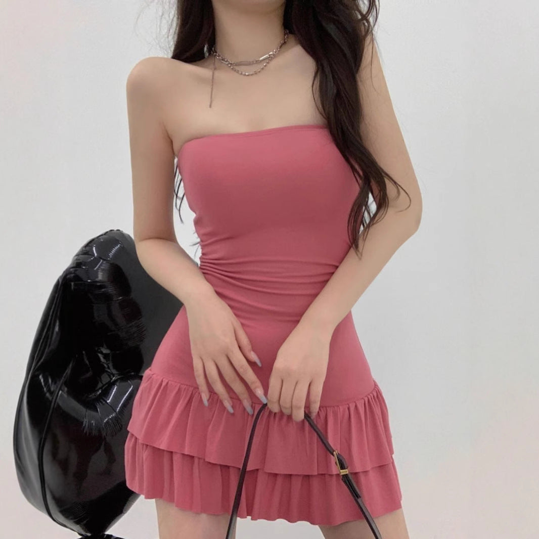 Spicy Girl Slim-fit Cake Mini Skirt For Women