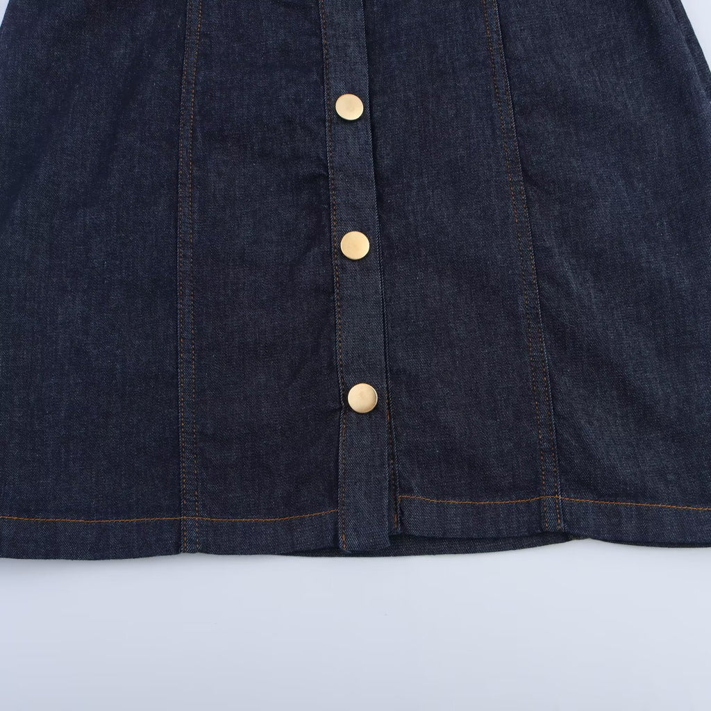 Women's Versatile Classic Denim Mini Dress