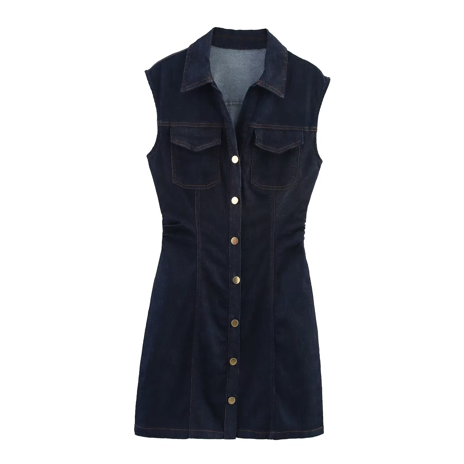 Women's Versatile Classic Denim Mini Dress