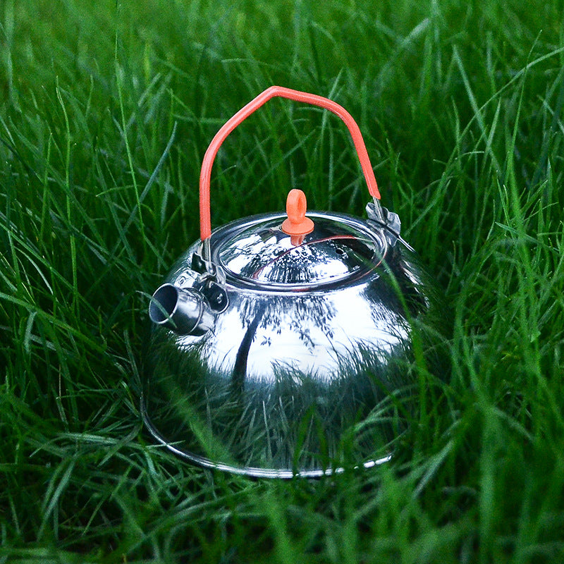 Outdoor 304 Stainless Steel Kettle Mini Water Boiler Camping