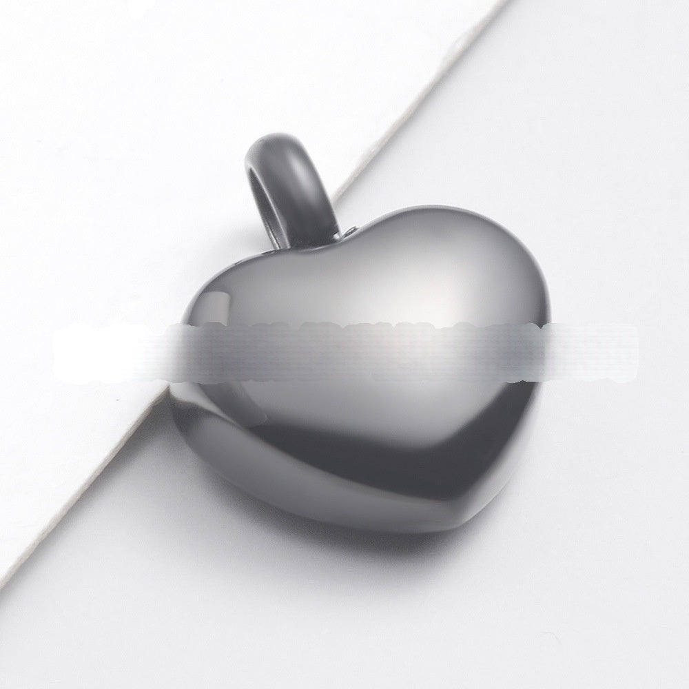 Four-color Stainless Steel Cremation Urn Necklacememorial Pendant For Loved Ones Or Pets Ashes, Featuring A Mini Heart-shaped Container