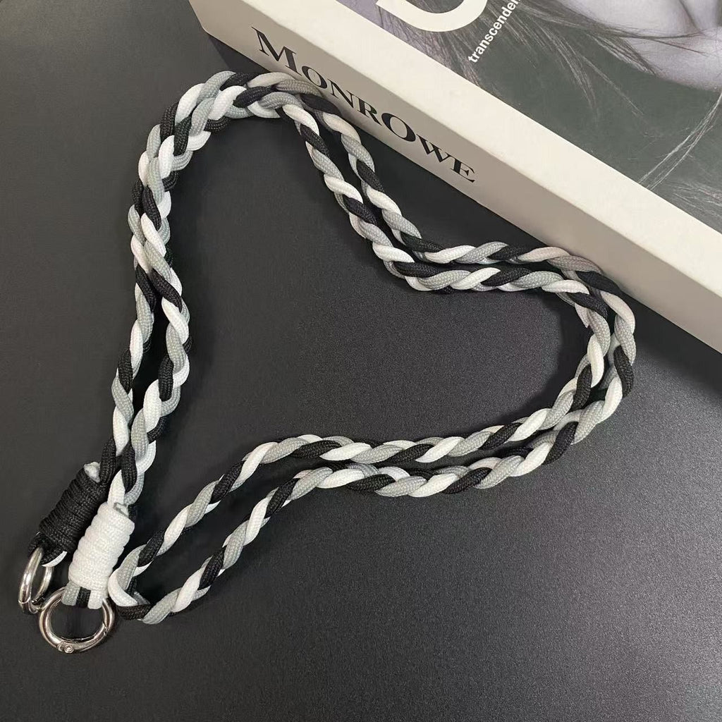 Best-selling Colorful Braided Phone Lanyard Long
