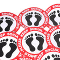 10 Pcs Social Distancing Floor Vinyl Sticker, 1.5M Distance, Floor Sticker Decal