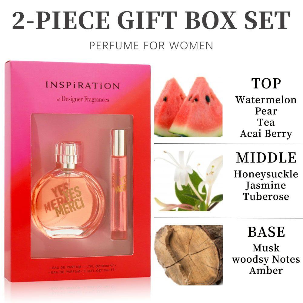 Women's Two-piece Perfume Set, Fresh And Natural, Suitable For Daily Commutes, Dates, Personal Use, As A Gift, And Enhancing Professional And Social Charm.