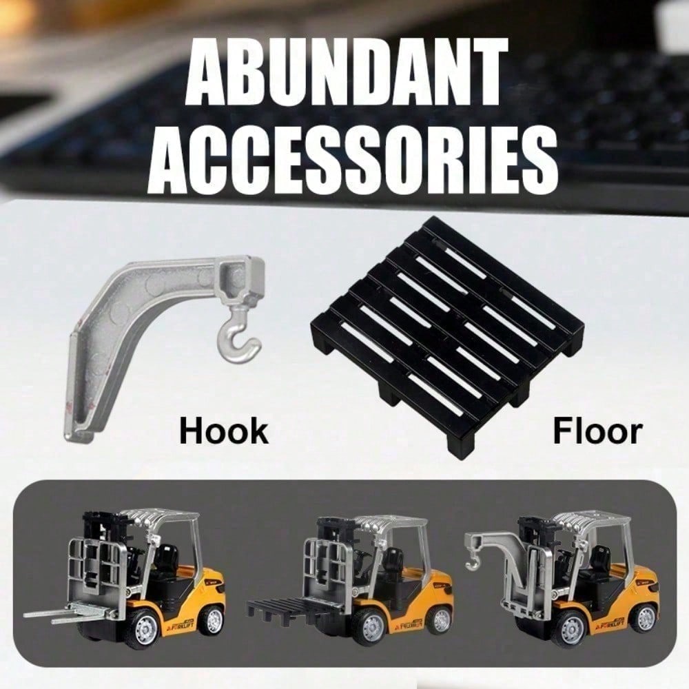 App Controlled RC Construction Truck Mini Alloy Forklift Toy With Realistic Lift System, Perfect Christmas Gift For Boys & Adults, Boy Toys, Party Favors For Kids, Kids Party Favors, Toys For Boy