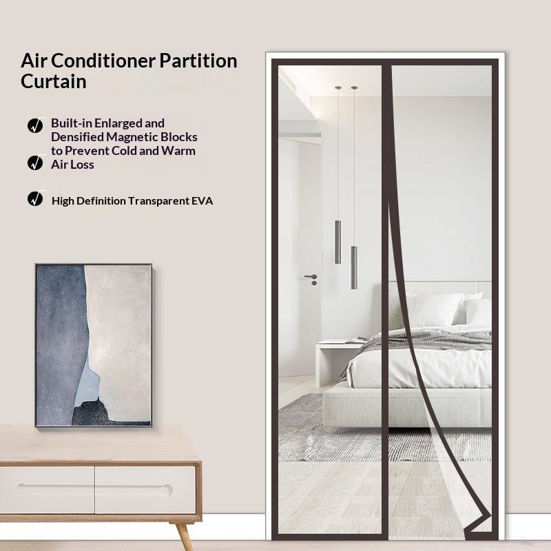 Air-conditioning Curtain Household Wind-blocking Self-adhesive Partition