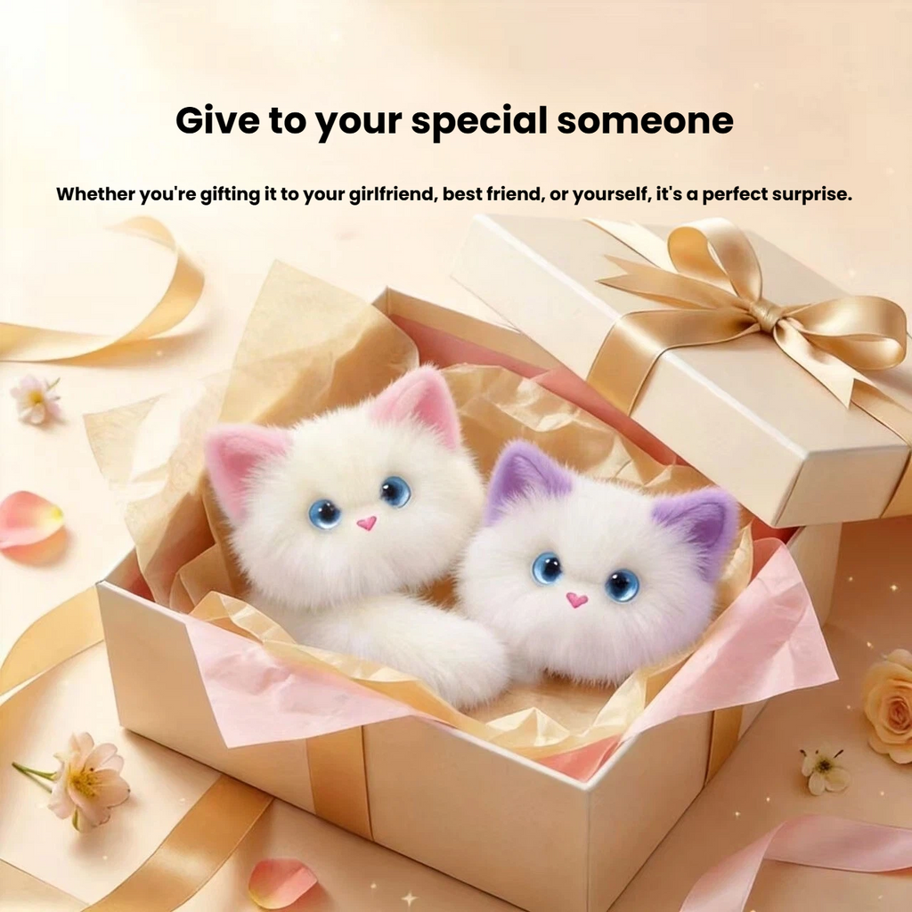 AI Naughty Cat   Smart Interactive Electronic Pet Plush Toy, Cute Doll, Birthday Gift & Trendy Pendant