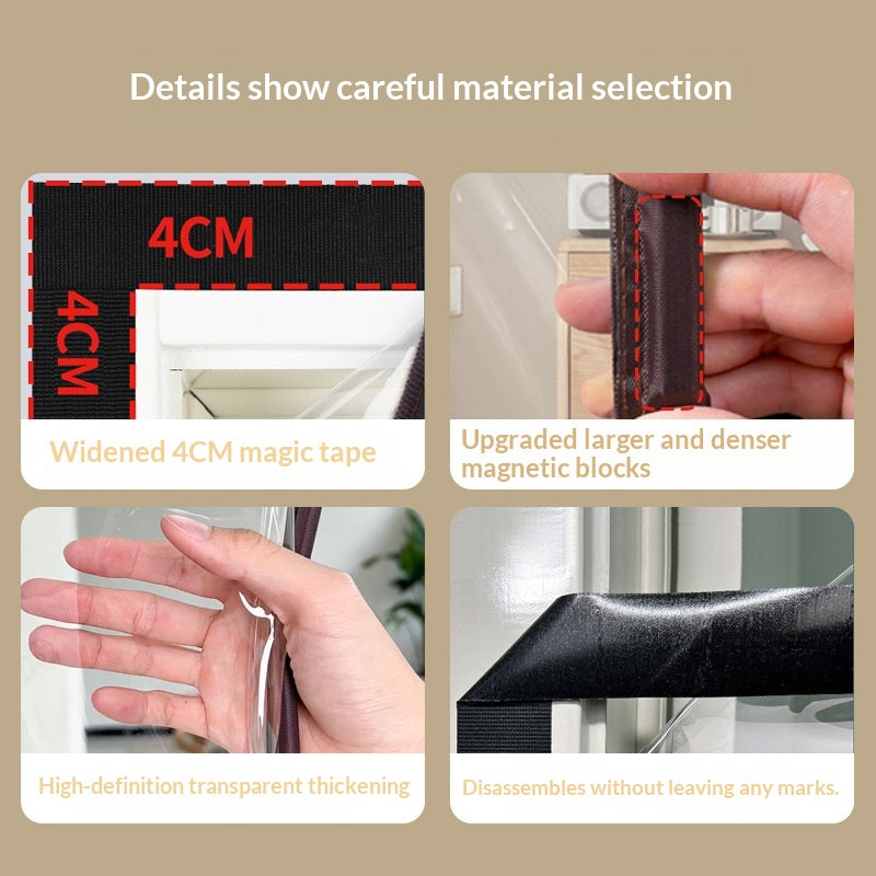 Air-conditioning Curtain Household Wind-blocking Self-adhesive Partition
