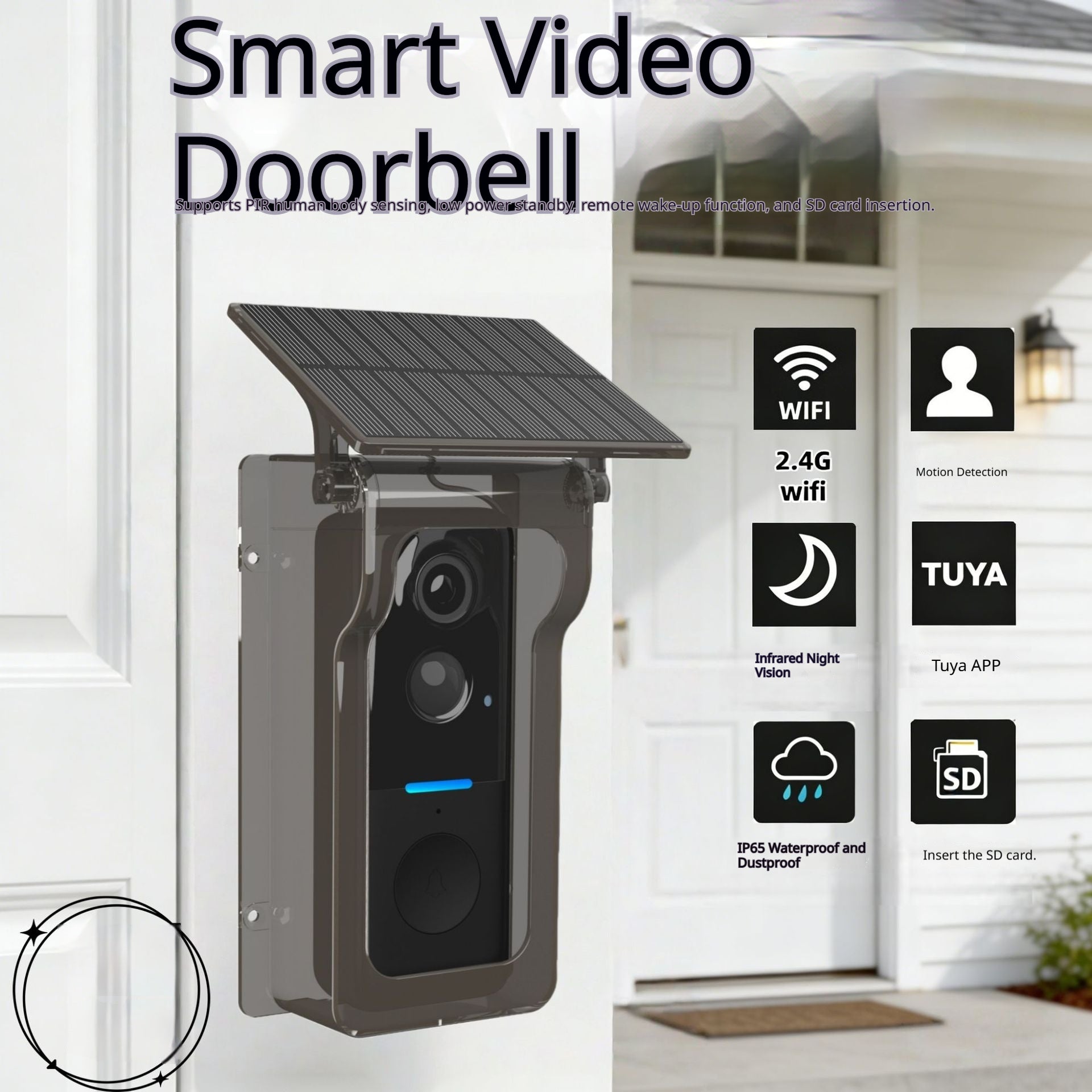 New Graffiti-style Waterproof And Dustproof Video Doorbell