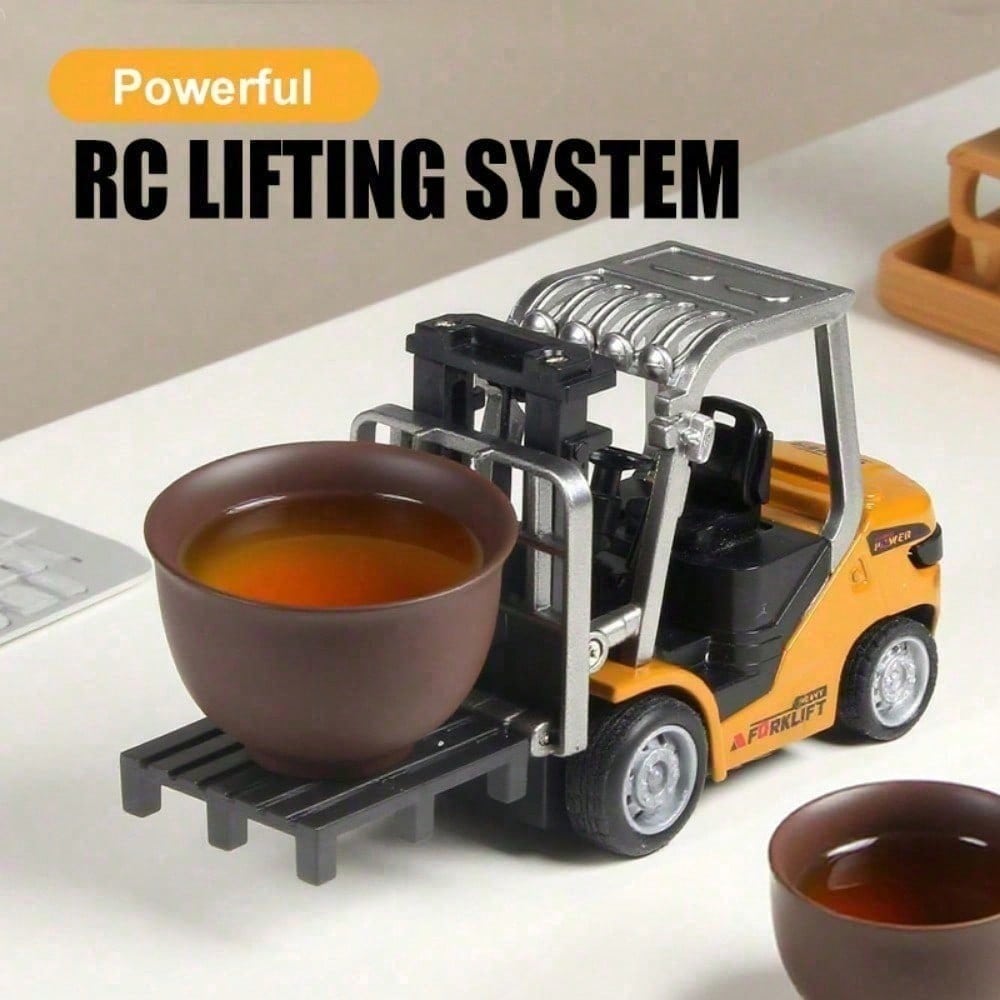 App Controlled RC Construction Truck Mini Alloy Forklift Toy With Realistic Lift System, Perfect Christmas Gift For Boys & Adults, Boy Toys, Party Favors For Kids, Kids Party Favors, Toys For Boy