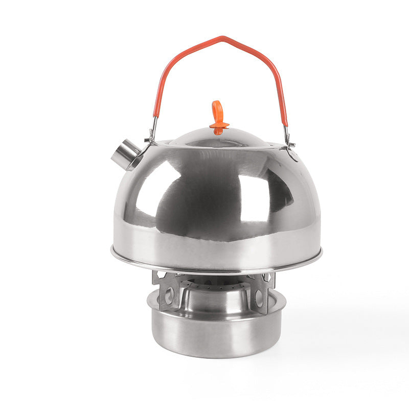 Outdoor 304 Stainless Steel Kettle Mini Water Boiler Camping