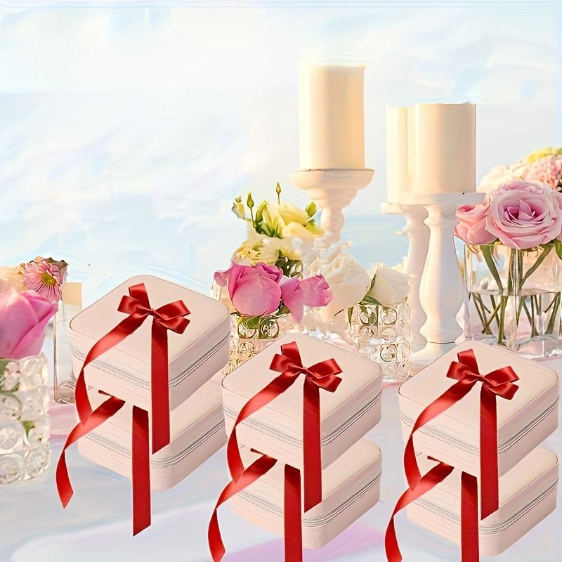15-Piece Set High-Quality Mini Portable PU Leather Travel Jewelry Box  Large Capacity For Rings, Earrings, Pendants, Watches, Necklaces, And Lipstick  Fresh 3-Color Jewelry Organizer