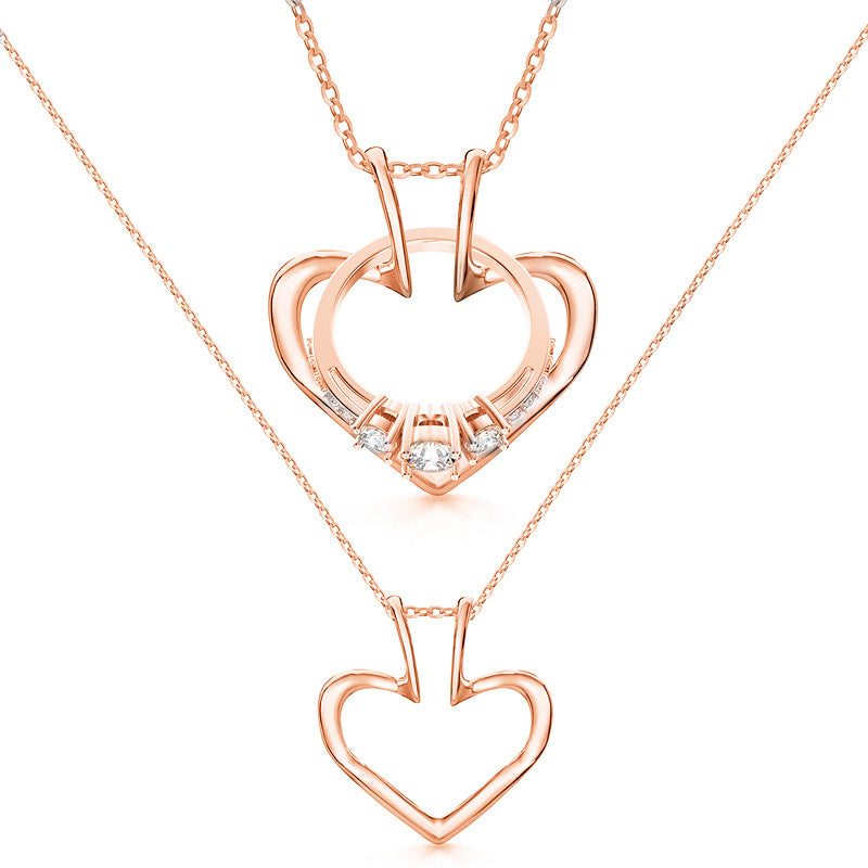 Stainless Steel Necklace Ring Holder