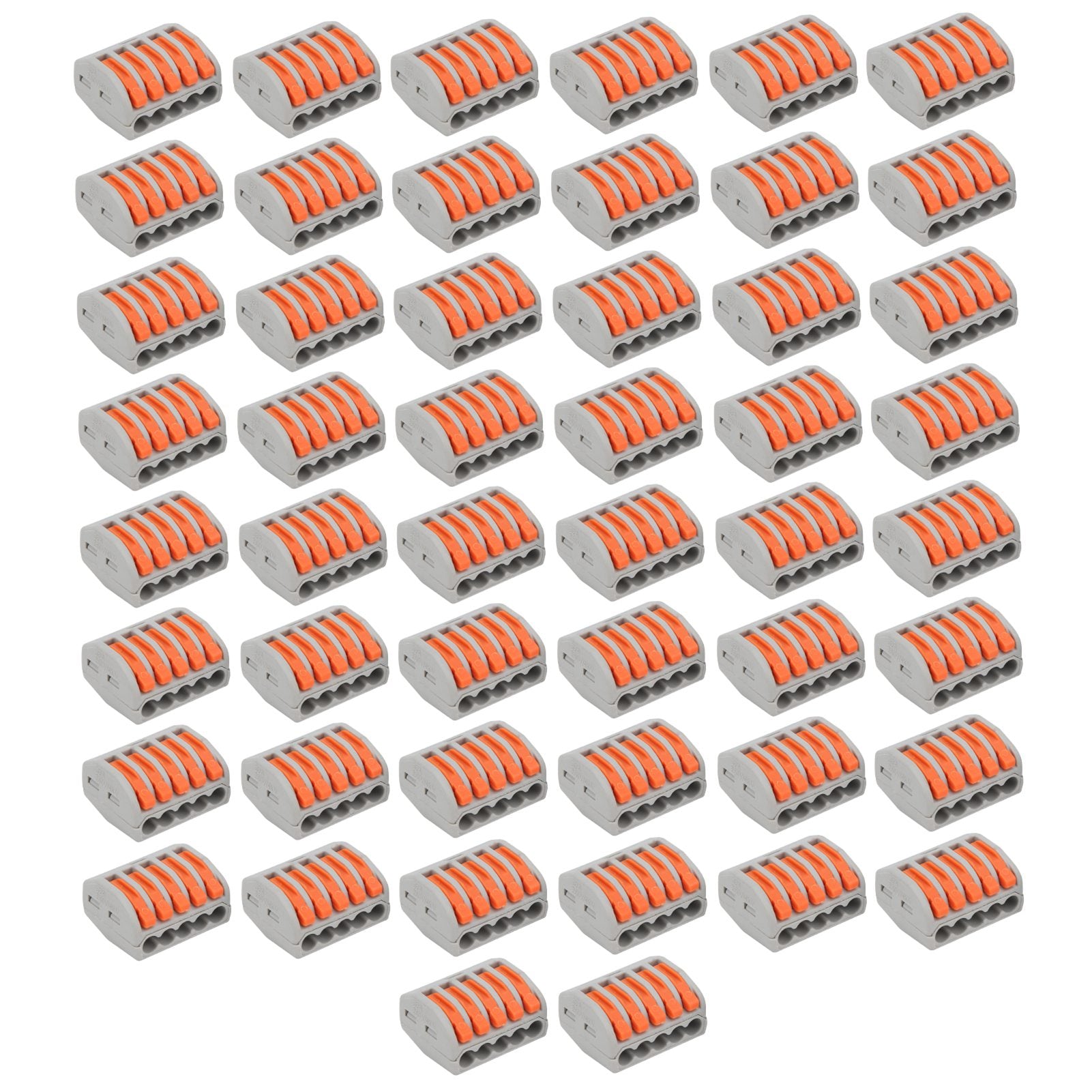 50Pcs Push Wire Wiring Connector Mini Fast Compact Connect Terminal Blocks ParallelerPCT-215