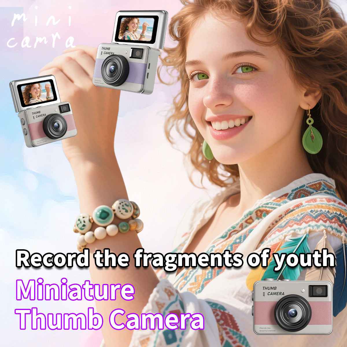 1080P HD Flip Mini Thumb Camera