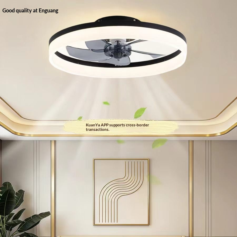 Light-luxury Nordic-style Restaurant Smart Fan Light
