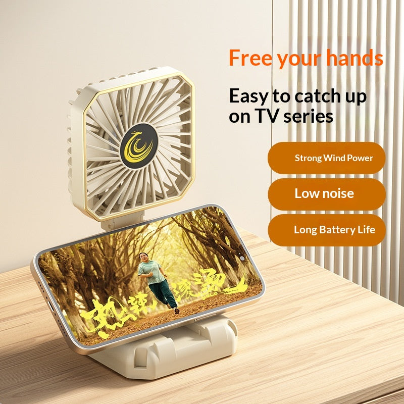 Portable Mini Rechargeable Desktop Fan For Students And Office Use