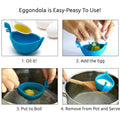 New Silicone Egg Poacher  Poached Egg Silicone Egg Cooker Gondola Boat Egg Silicone Poacher For Cooking Eggs Kitchen Egg Cooker, Perfect Egg Maker Egg Shape Design Maker, Egg Kitchen Gadgets