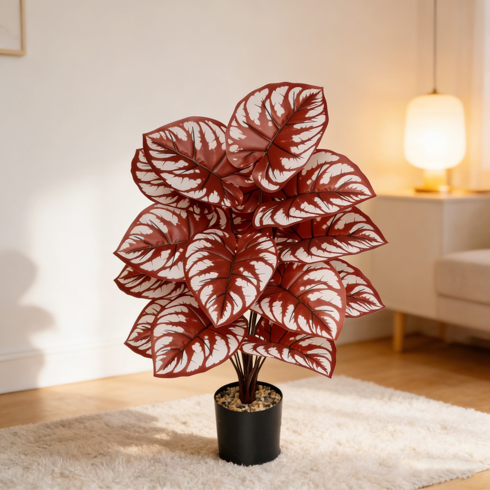 Artificial Plants Cross-Border New Best-Seller Decorative Taro Leaves