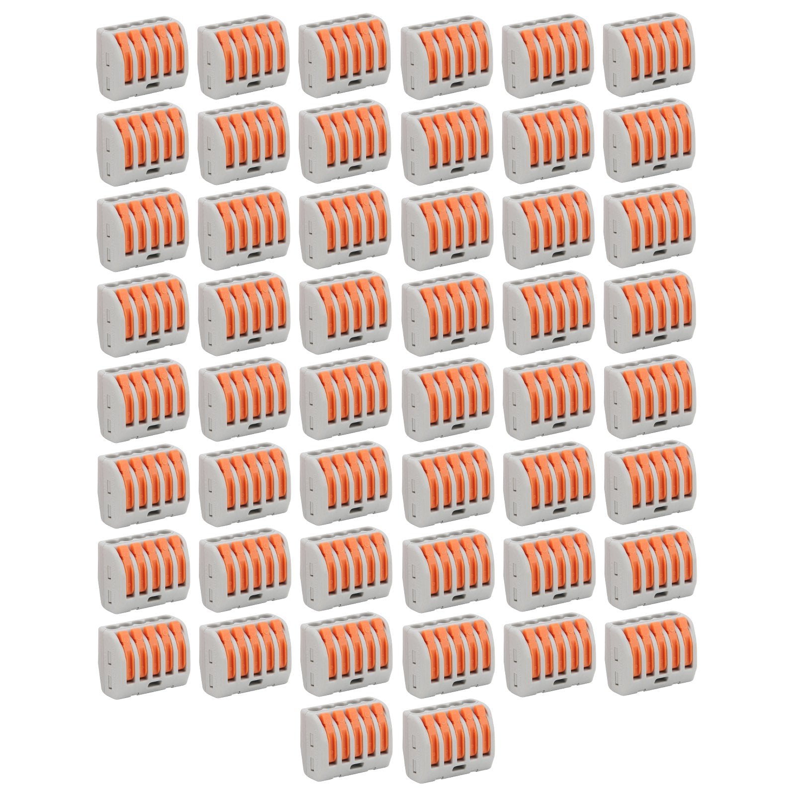 50Pcs Push Wire Wiring Connector Mini Fast Compact Connect Terminal Blocks ParallelerPCT-215