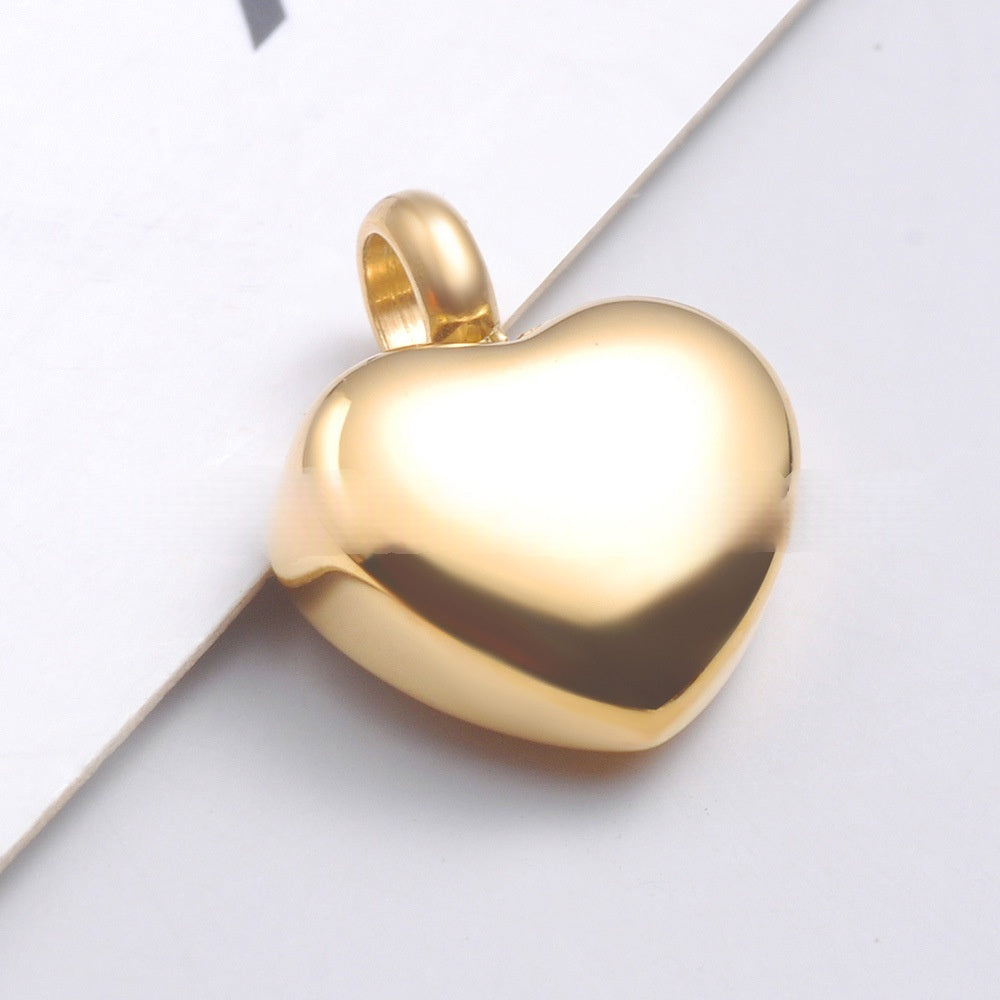 Four-color Stainless Steel Cremation Urn Necklacememorial Pendant For Loved Ones Or Pets Ashes, Featuring A Mini Heart-shaped Container