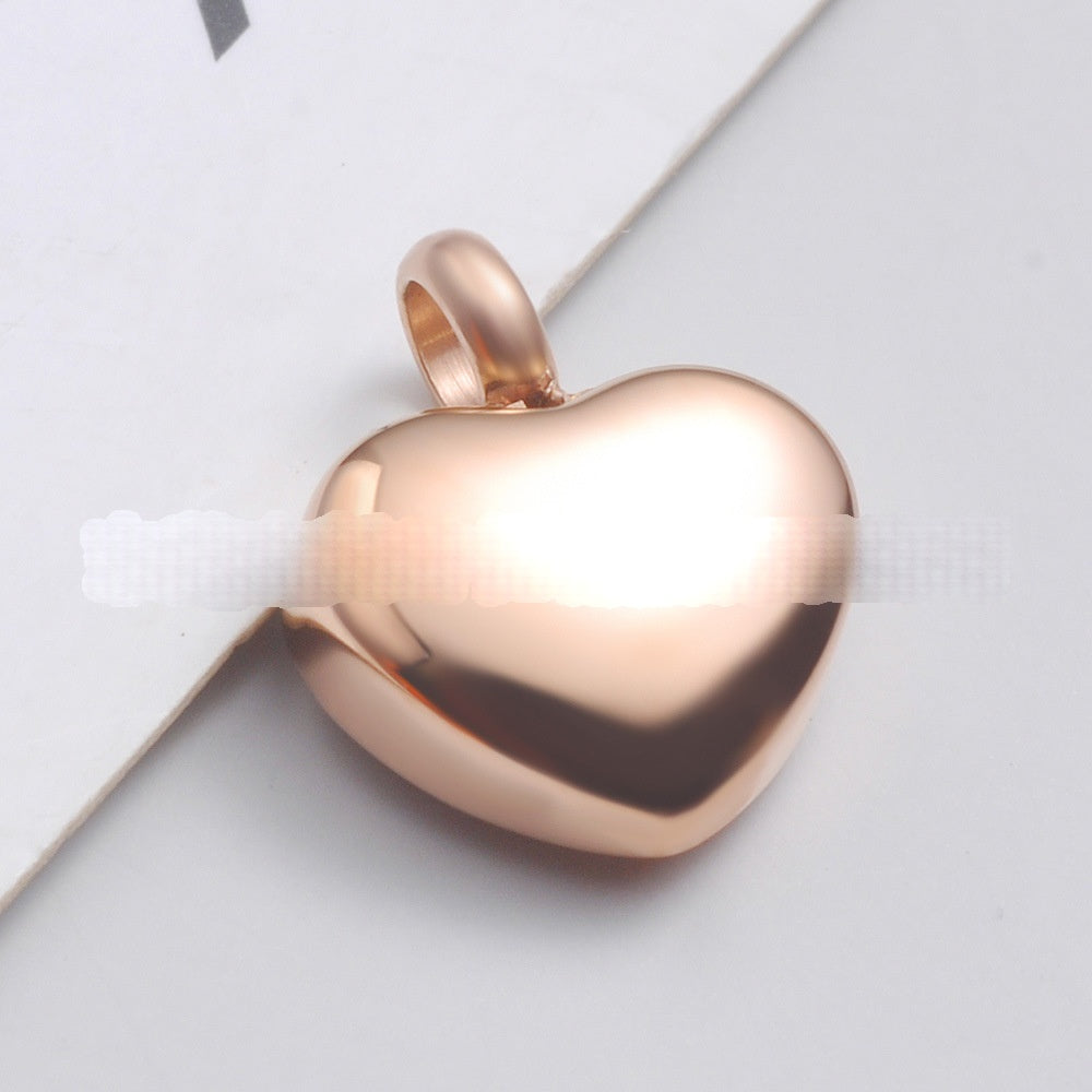 Four-color Stainless Steel Cremation Urn Necklacememorial Pendant For Loved Ones Or Pets Ashes, Featuring A Mini Heart-shaped Container