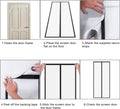 1 Black Lace Air Conditioner Door Curtain With Magnetic Closure, Seals For Insulation And Keeps Out Mosquitoes And Flies, Thickened And Reinforced EVA Soft Door Curtain, No Drilling Required And Easy