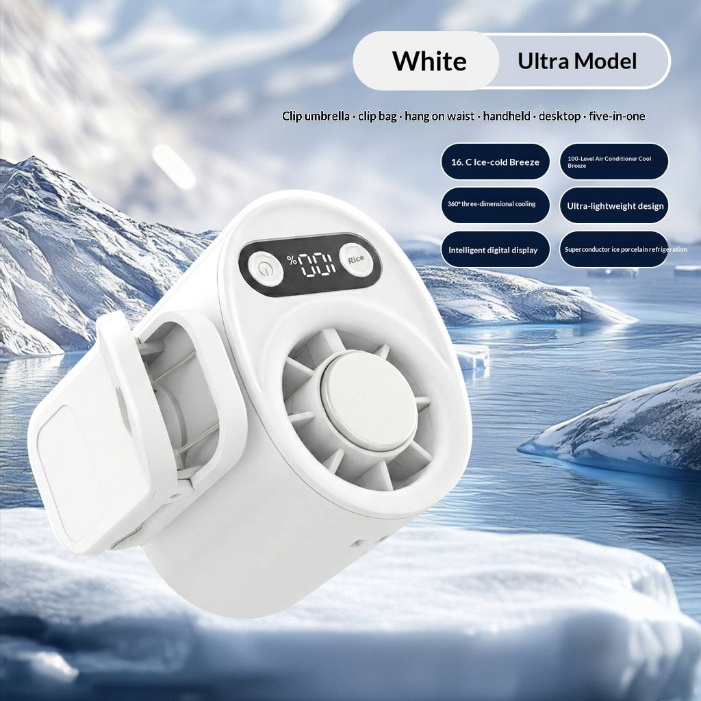 Ice-Pack Waist-Hanging Semiconductor Cooling Mini USB Desktop Neck-Hanging Fan