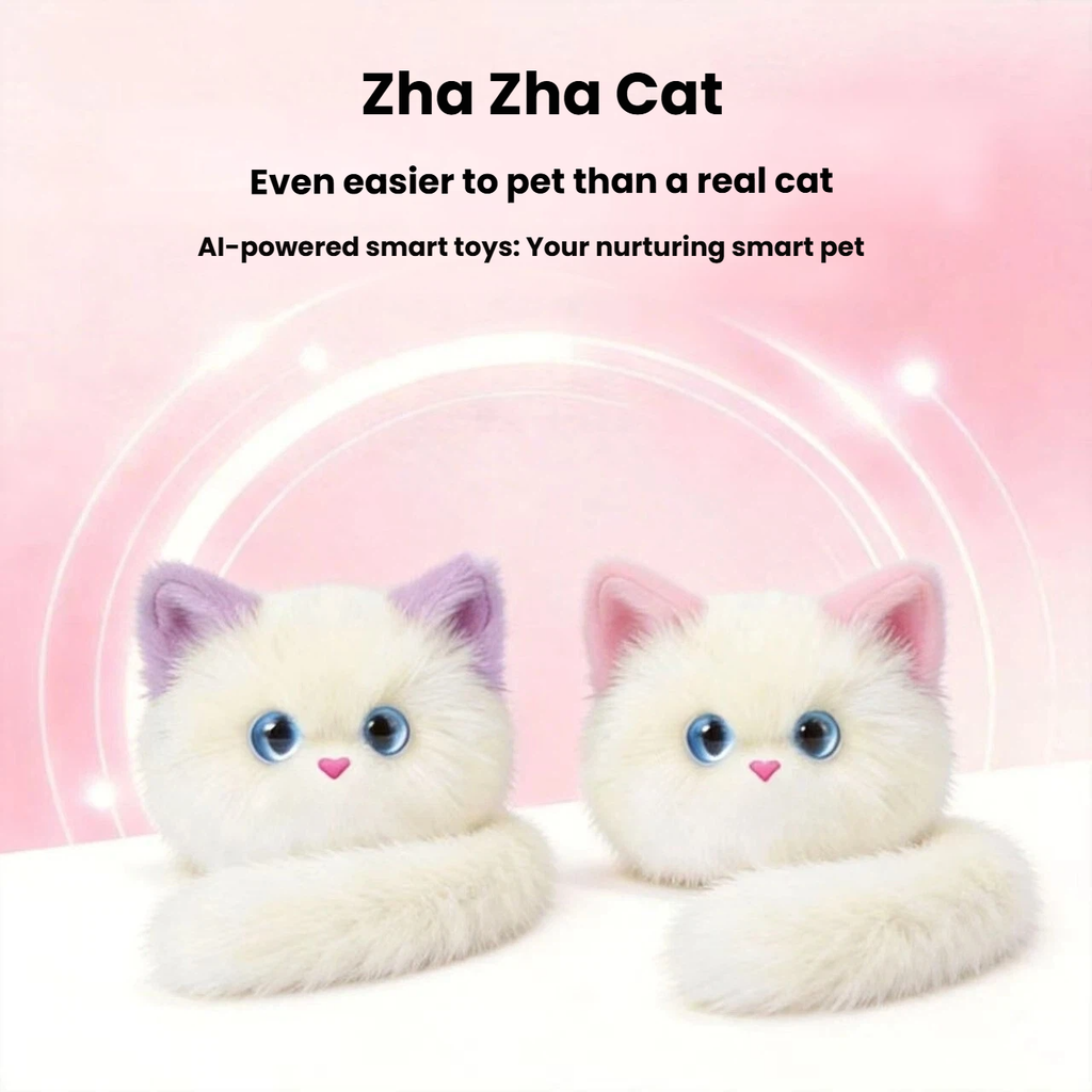 AI Naughty Cat   Smart Interactive Electronic Pet Plush Toy, Cute Doll, Birthday Gift & Trendy Pendant