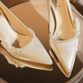 Xiuhmu Wedding Bridal Shoes, Banquet High Heels, 2025 New Style Elegant Versatile Wedding Shoes For Women