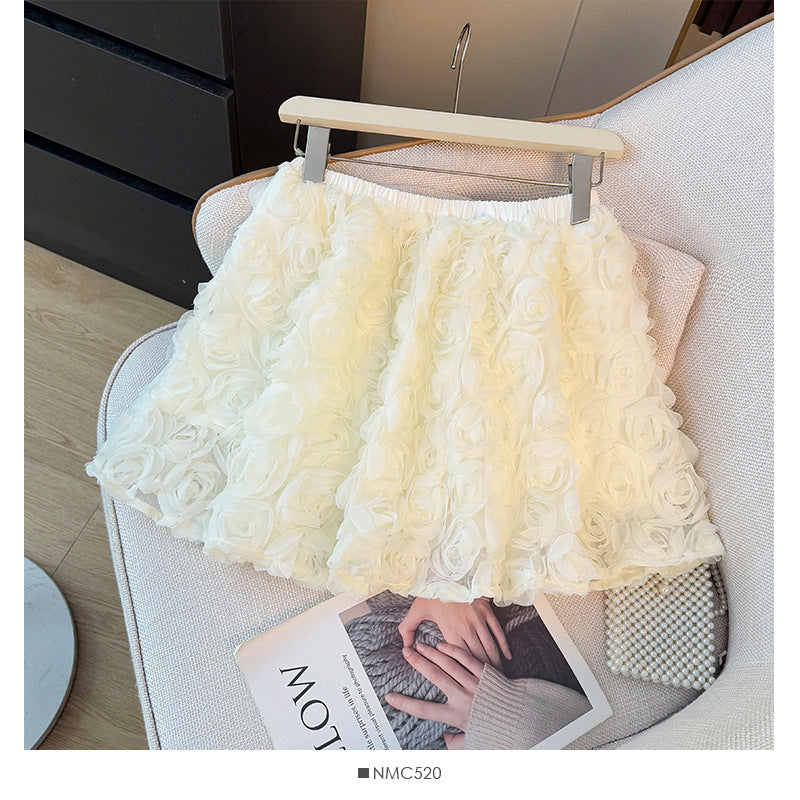 Sweet Mini Skirt With A Full Flouncy Hem To Prevent Wardrobe Malfunctions