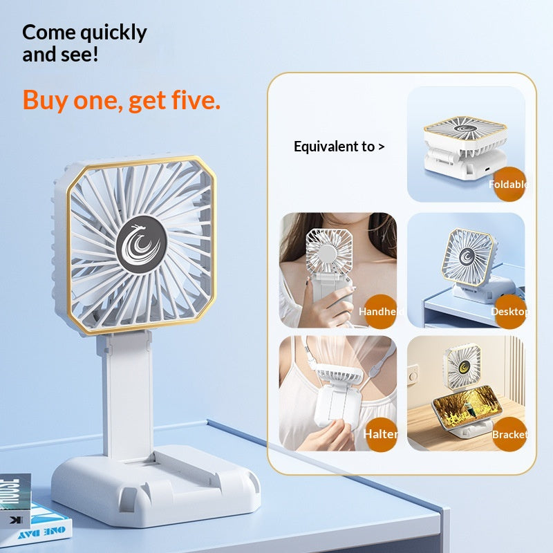 Portable Mini Rechargeable Desktop Fan For Students And Office Use