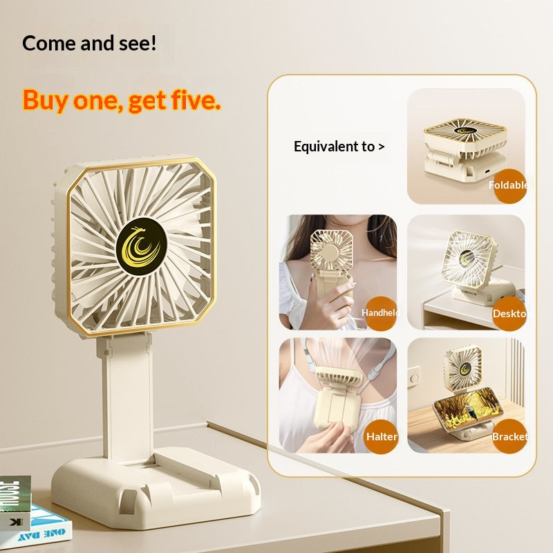 Portable Mini Rechargeable Desktop Fan For Students And Office Use