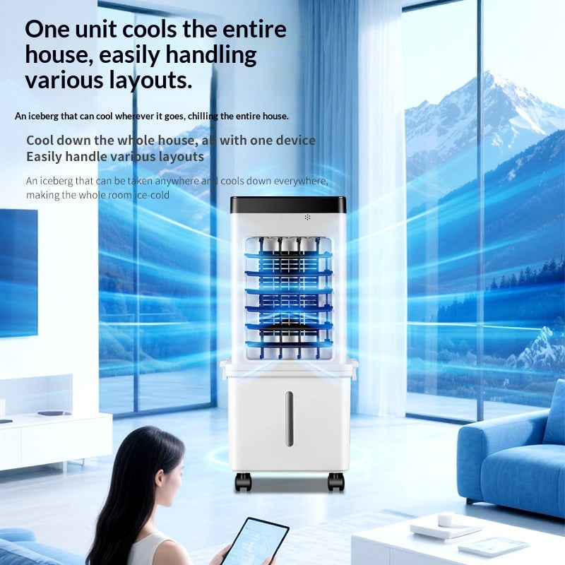 Portable Mini Cooling Fan With Oscillating Blades