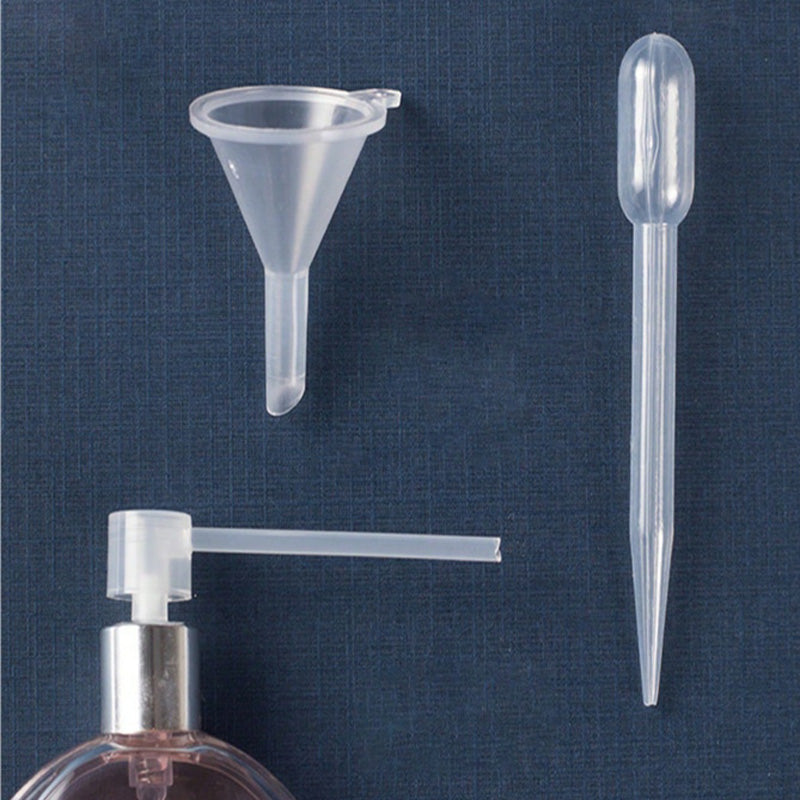 3pcs Mini Plastic Dispenser For Fragrance Diffuser Dropper Bottle Liquid Essential Oil Drip Pump Head Dispensing Tool