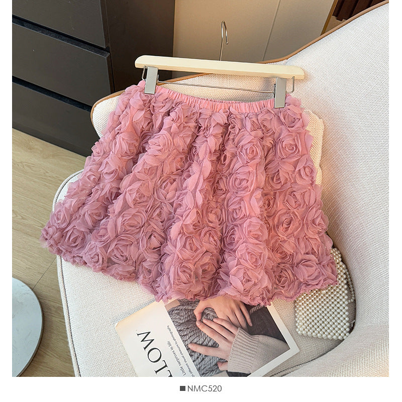 Sweet Mini Skirt With A Full Flouncy Hem To Prevent Wardrobe Malfunctions
