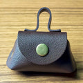 Leather Mini Wallet Necklace Pendant Niche Design