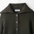 Fall 2025 New Arrival Rib-Knit Cardigan With Buttons