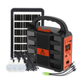 Solar Generator With Bluetooth Black And Orange
