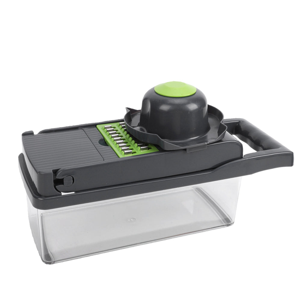 Vegetable Chopper With 1.5L Container Manual Food Veggie Cutter Kitchen Gadgets For Potatoes Tomatoes Cucumbers Carrots