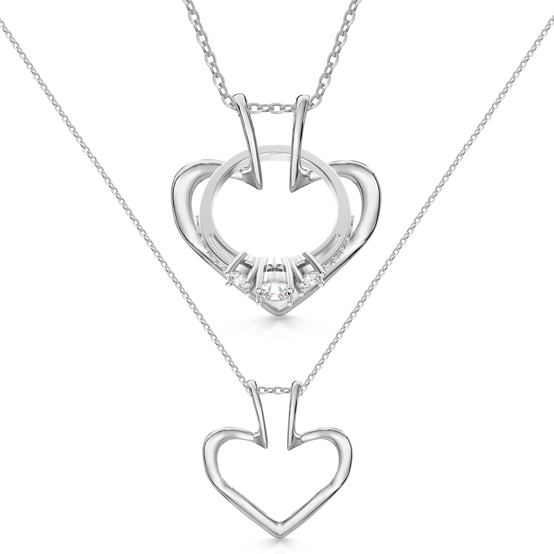 Stainless Steel Necklace Ring Holder