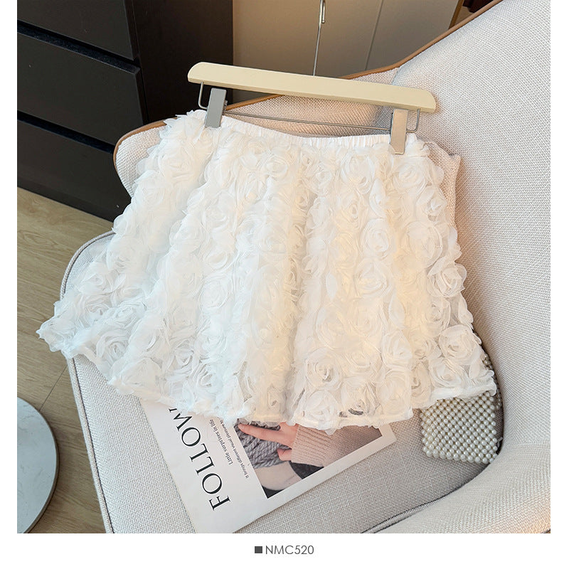 Sweet Mini Skirt With A Full Flouncy Hem To Prevent Wardrobe Malfunctions