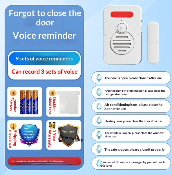 Home Voice Door-Closing Reminder