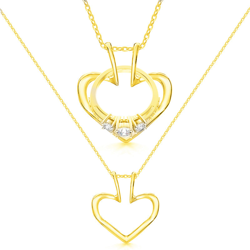 Stainless Steel Necklace Ring Holder