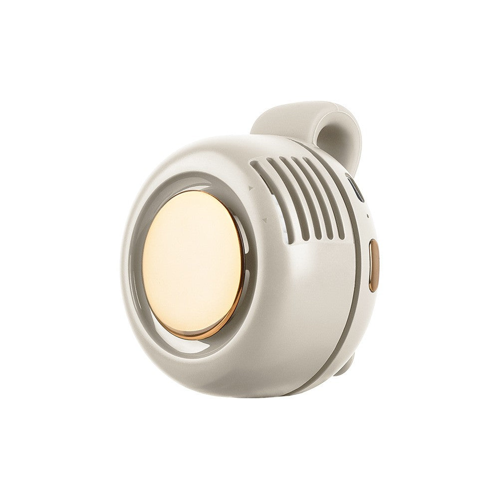 800mAH Mini Portable Silent Bladeless Fan Small Clip On Shirt Waist Adjustable Rotatable Camping Fan 3 Speed Type-C Charging
