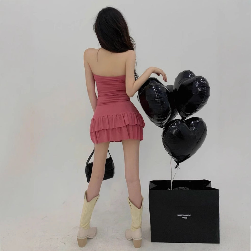 Spicy Girl Slim-fit Cake Mini Skirt For Women